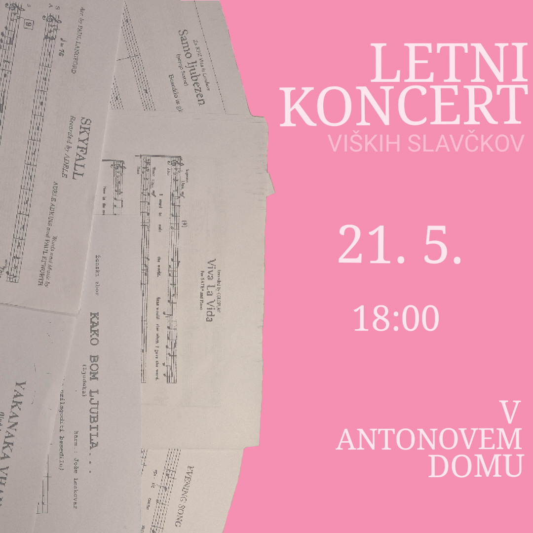 Vabilo, letni koncert pevskega zbora Viški slavčki